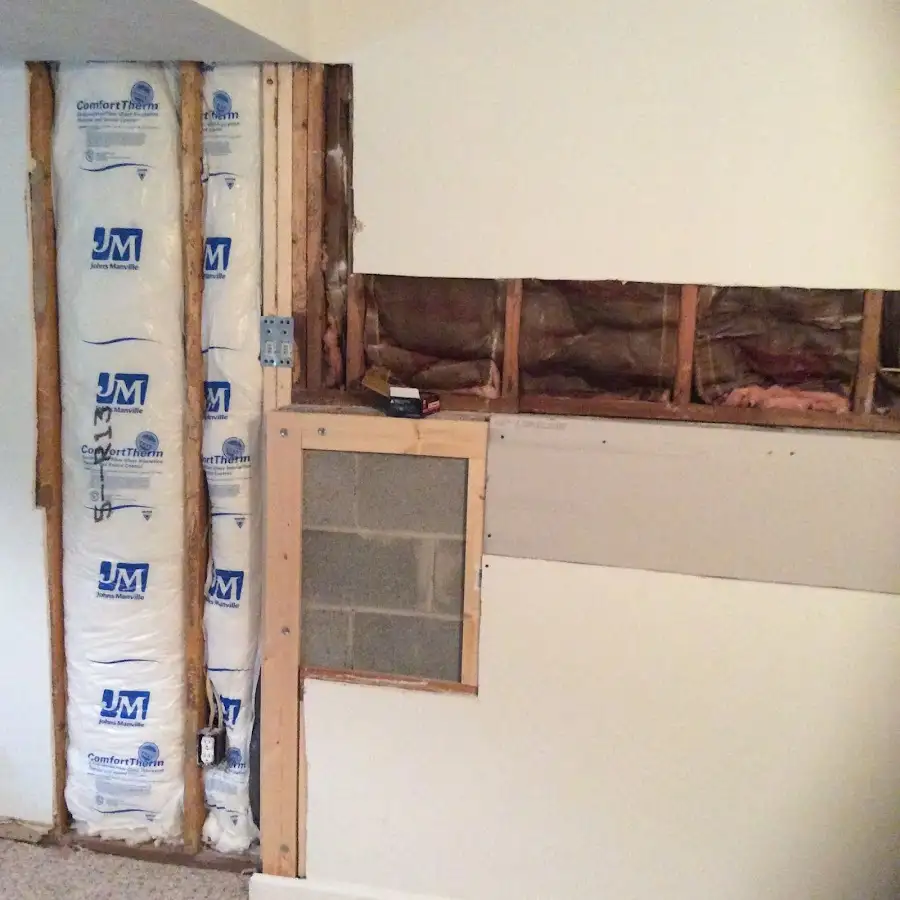Wall insulation replacement during Structural Drying in Stuart